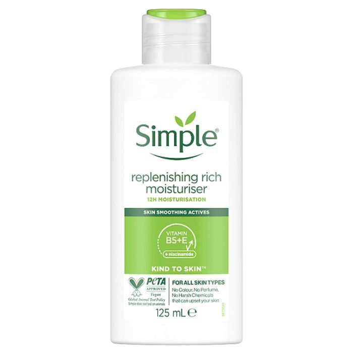 Simple replenishing rich mosturizer