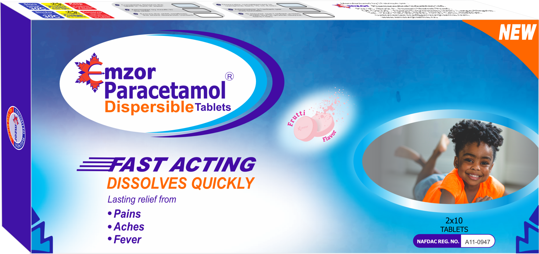Dispersible Emzor Paracetamol