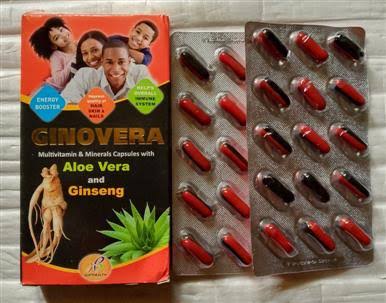 Ginovera Multivitamins and Mineral capsules with Aloe Vera and Ginseng
