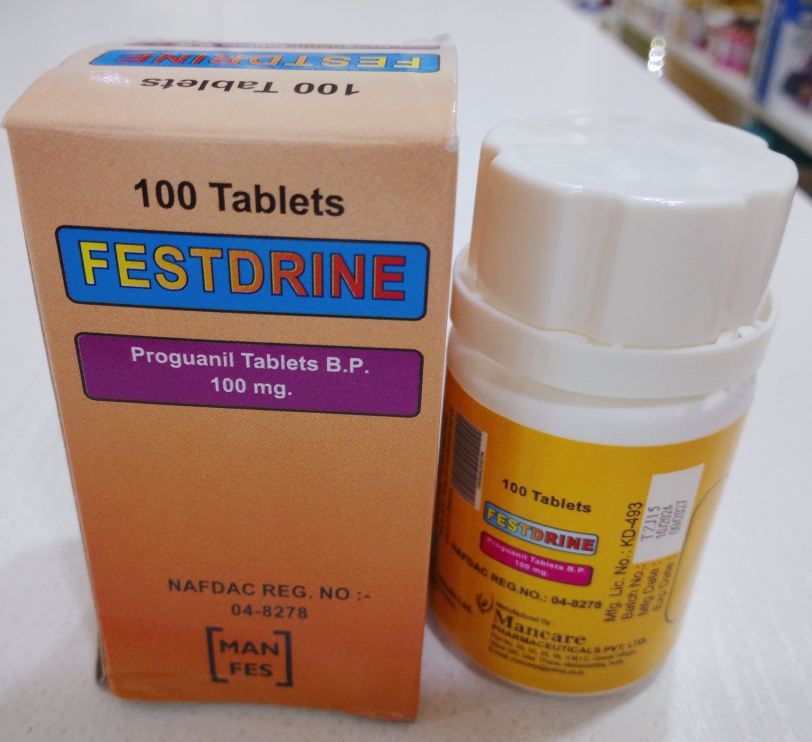 Festdrine (Proguanil) counting
