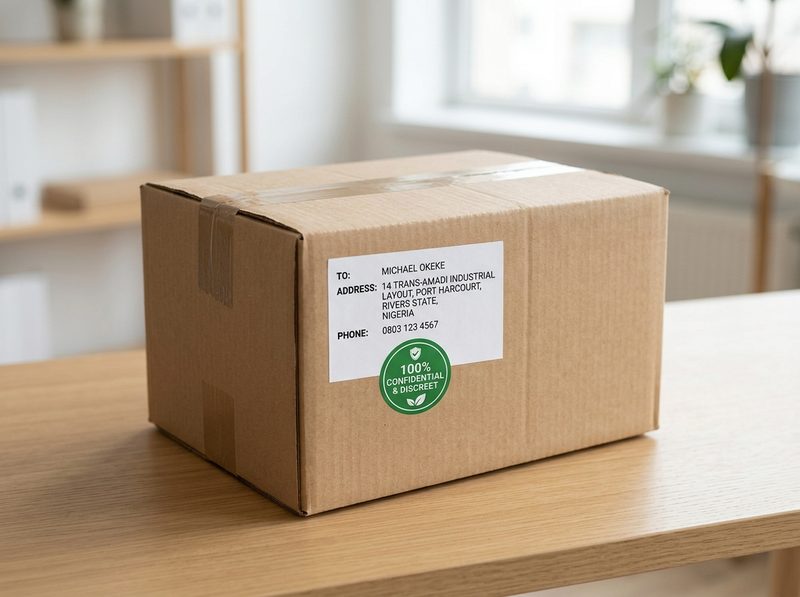 Actual Plain Unmarked Discreet Packaging Box